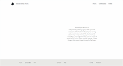 Desktop Screenshot of erasedtapesmusic.com
